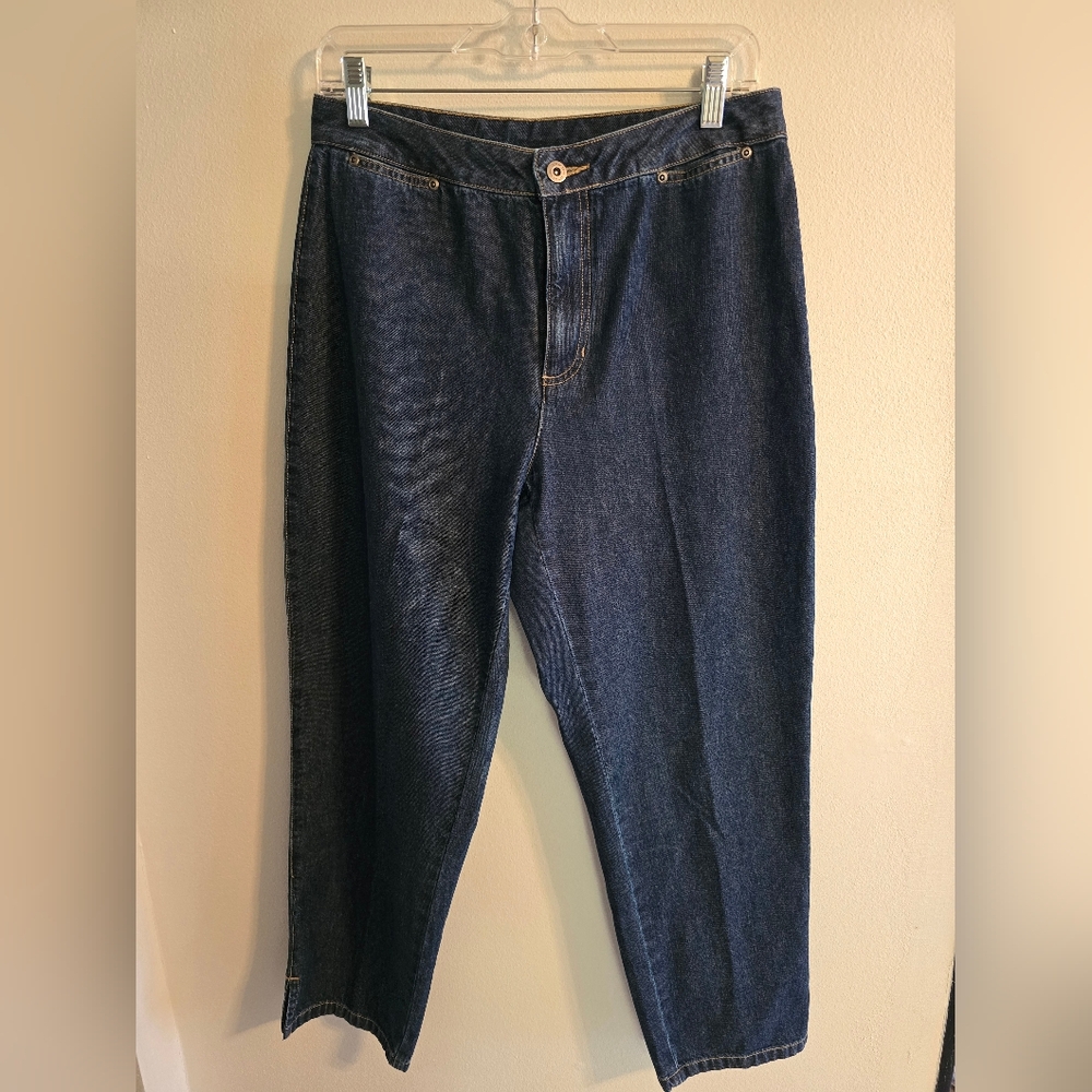 Womens Liz Claiborne Dark Blue Denim Jeans
